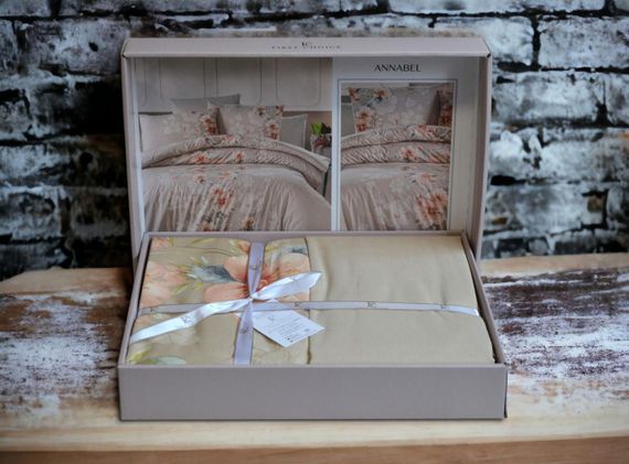 Постельное белье First Choice Ranforce 200 х 220 см Annabel Cappucino | Зображення 1