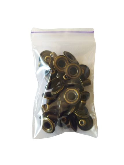 Застібка Альфа 15 мм Антік 30 шт (213659) | Зображення 3