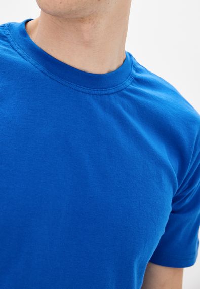 Футболка чоловіча базова синій, 2XL | Зображення 2