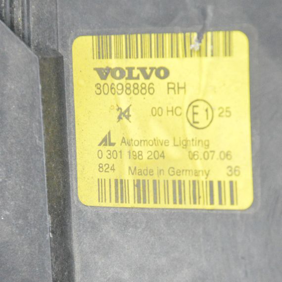 Фара права Volvo V50 2004-2007 дорестайл Фара передня права Вольво В50 30698886 | Зображення 4