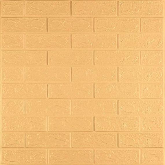 3D панель самоклеюча 700х770х3мм цегла Жовто-пісочна (009-3) SW-00000229