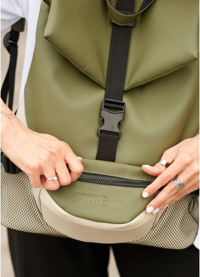 Жіночий рюкзак Sambag RENEDOUBLE хакі 37 x 31 x 14 см (27151119r) | Зображення 4