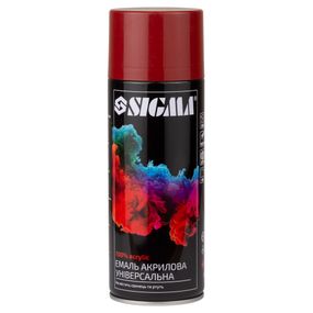 Емаль аерозольна акрилова 400мл Ral 3001 сигнальний червоний глянець Sigma (2736931)