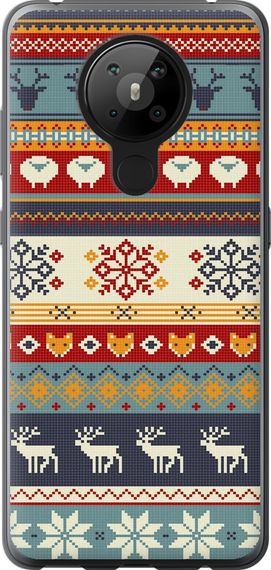 Чехол на Nokia 5.3 Рождественский орнамент "3303u-2102-17620"