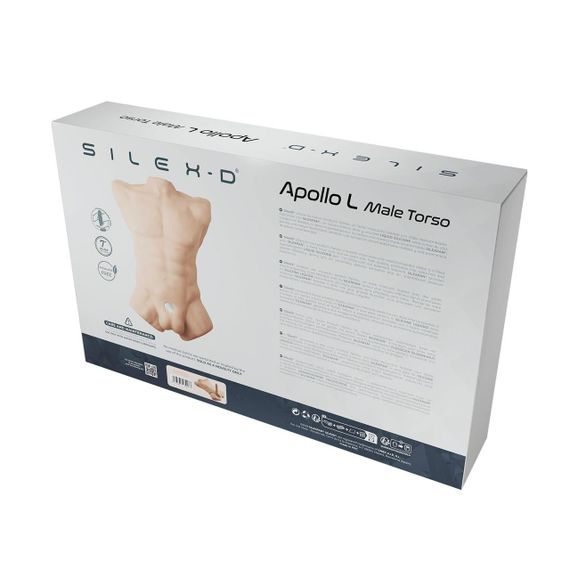 Торс з фалоімітатором на присосці SilexD Apollo L Male Torso, суперреалістичний, термореактивний Sex Aura | Зображення 8