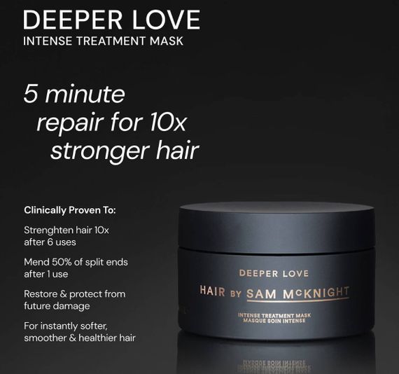 Інтенсивна маска для волосся HAIR BY SAM MCKNIGHT DEEPER LOVE INTENSE TREATMENT MASK 50ML | Зображення 3
