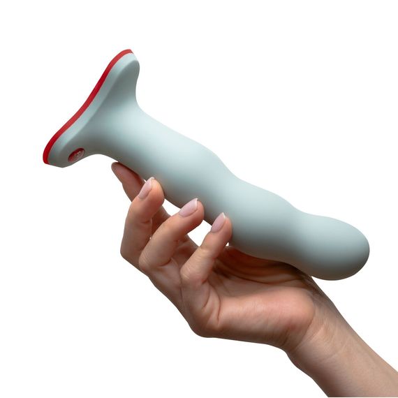 Фалоімітатор Fun Factory BOUNCER Light Green, кульки всередині, ефект вібрації, діаметр 3,9 см | Зображення 8