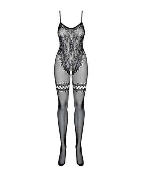 Бодистокинг комбинезон-сетка Obsessive F213 Черный XL/2XL | Зображення 2