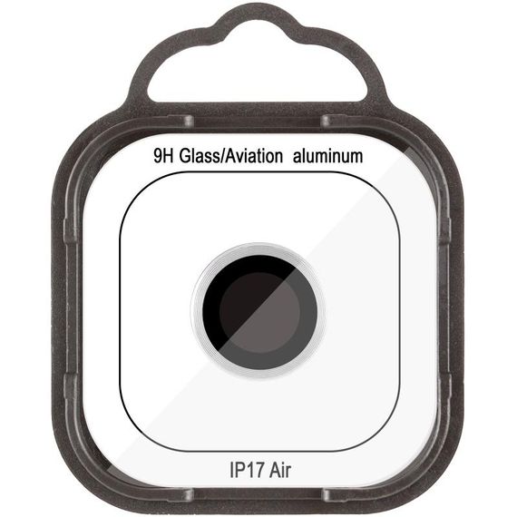 Захисне скло Metal Classic на камеру (у упак.) для Apple iPhone 17 Air (6.5") Срібний / Silver | Зображення 1