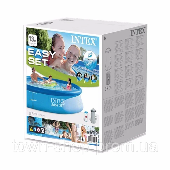 Надувной бассейн семейный Intex 28142 (366х84 см), 7290 л | Зображення 3
