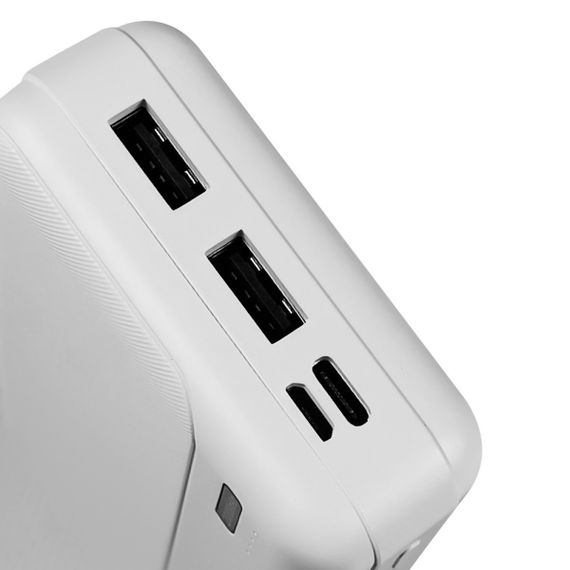 Power Bank - Портативна батарея 20.000 mAh. білий - GP-20W GRUNHELM | Зображення 3