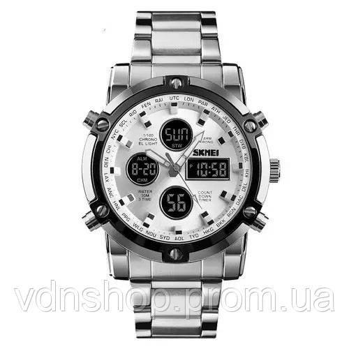 Крутые мужские часы, Стильные черные мужские наручные часы очень стильные EK-15 | Зображення 9