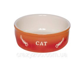 Миска для котів Nobby Cat керамічна червона Ø 13.5x4.5 см 250 мл 82375