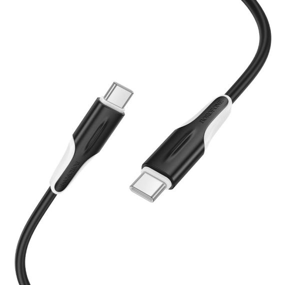 Дата кабель Borofone BX119 New Type-C to Type-C 60W (1m) Black | Зображення 2
