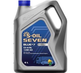 Моторна олива S-OIL 7 BLUE # 7 CI-4/SL 10W40 6л напівсинтетичне, дизельне