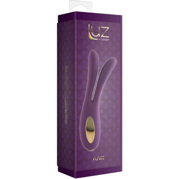 Вібратор з вушками ToyJoy Lovelight Flare Bunny фіолетовий Sex Aura | Зображення 2
