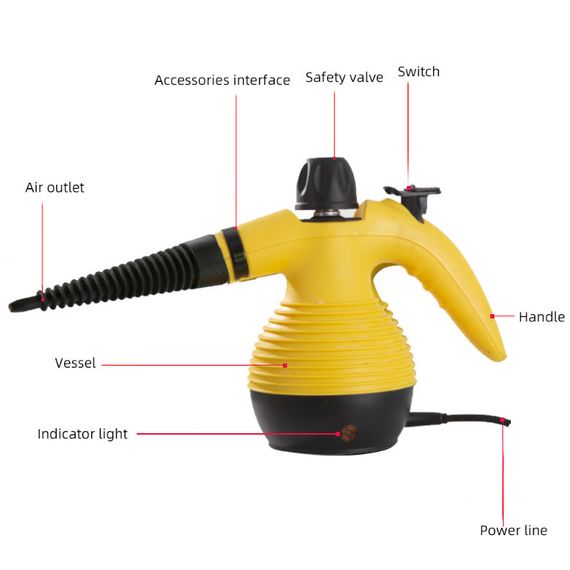 Відпарювач із функцією пароочисника Steam Cleaner DF-A001 (TM-115)/Рожевий відпарювач | Зображення 5