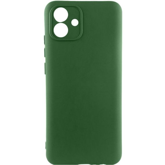 Чохол Silicone Cover Ummi Lakshmi Full Camera (AA) для Samsung Galaxy A04e Зелений / Dark green