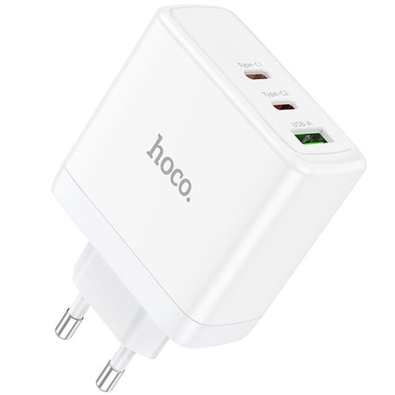 МЗП Hoco N30 Glory PD65W+QC3.0 (1USB-A/2C) White | Зображення 3