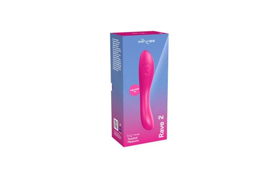 Вібратор We-Vibe Rave 2 Twisted Pleasure Pink з подвійною стимуляцією G-точки, 10 режимів вібрації та дистанційним керуванням | Зображення 8