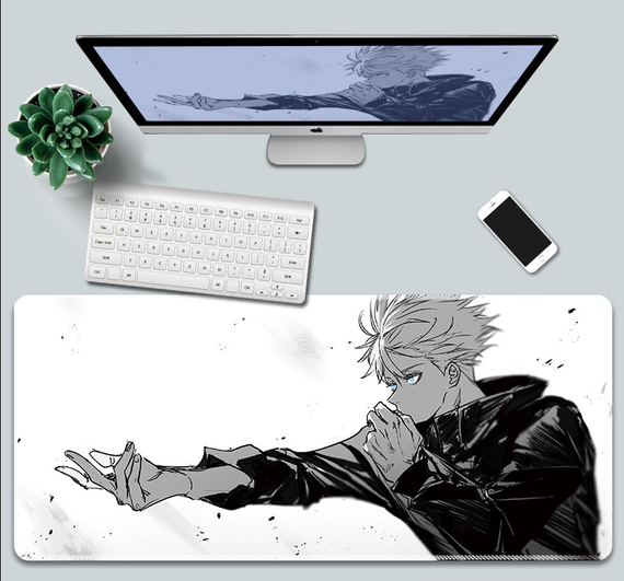 Игровая поверхность для мышки с Аниме принтом "Магическая битва/Jujutsu Kaisen" Сатору Годжо 800*300*3 мм 0315