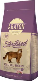 Корм ARATON STERILISED Adult All Breeds сухий для стерилізованих котів 15 кг