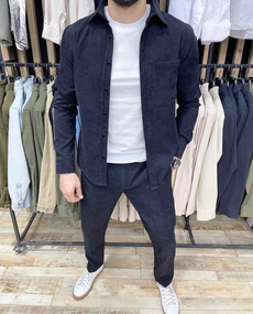 Костюм вельвет Даллас синій S XL