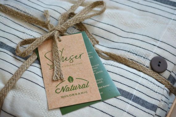 Постільна білизна Saheser Naturel 200 х 220 см Avva Antrasit | Зображення 6