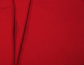 Коттонова тканина італійська бавовна з еластаном однотонна червоного кольору CH 189