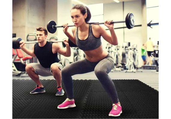 Мат-пазл (ластівчин хвіст) EasyFit SwallowTail з бортиком Чорний (EF-1950) | Зображення 1