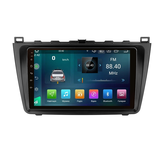 Штатна магнітола Cyclone C9-007 4+64Gb. DSP. CARPLAY. 4G Mazda 6 2007 - 2012