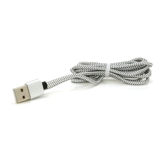 Магнитный кабель PiPo USB 2.0/Lighting, 2m, 2А, тканевая оплетка, брон арт.18169 | Зображення 4