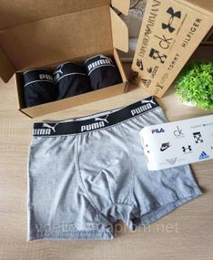 Чоловічі труси Puma, чоловічі боксери Пума, бавовняні труси Пума Преміум якості