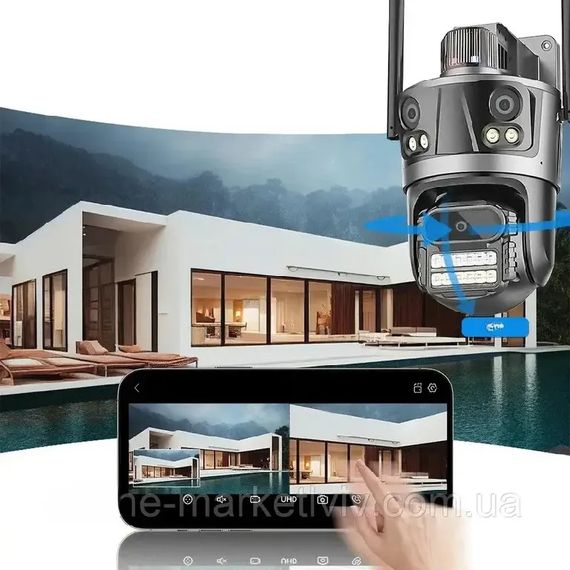 Потрійна IP-камера з нічним баченням XPRO Rotation P12 (234573632_2322) | Зображення 5