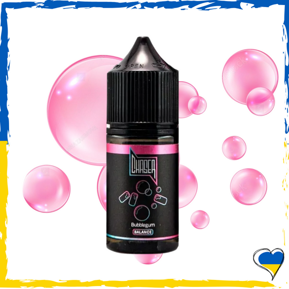 Рідина для самозамісу Chaser Black Ultra: Bubblegum 30 мл (5.0%)  Чейзер сольова заправка для вейпу сигарет pod рідина для pod