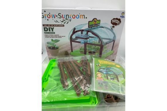 Игровой набор теплица для выращивания растений с семенами и капельным поливом Home made plant GREEN | Зображення 1