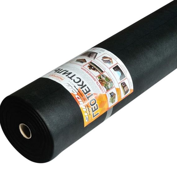 Геотекстиль  (150 г/м2) 1.6м*50м чорний геотекстиль для городу