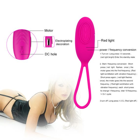 Вібромасажер Cara vibrating bullet 10 режимів вібрації колір рожевий sexstyle | Зображення 3