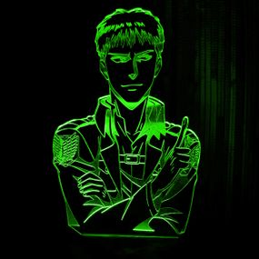 Акриловый светильник-ночник Жан Кирштайн зеленый tty-n001046