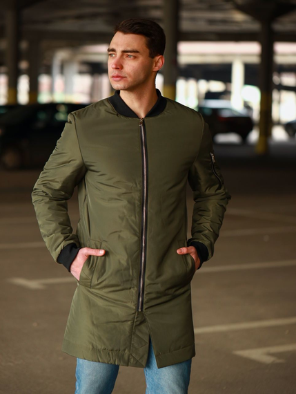 Бомбер Плащ хаки S | Зображення 4