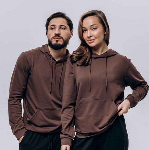 Худи жіноче (unisex) шоколад двохнитка | Зображення 1
