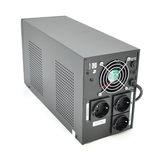 ДБЖ Ritar RTM2000 (1200W) Proxima-D LCD, AVR, 2st, 3xSCHUKO socket, 4x12V7,5Ah, metal Case | Зображення 2