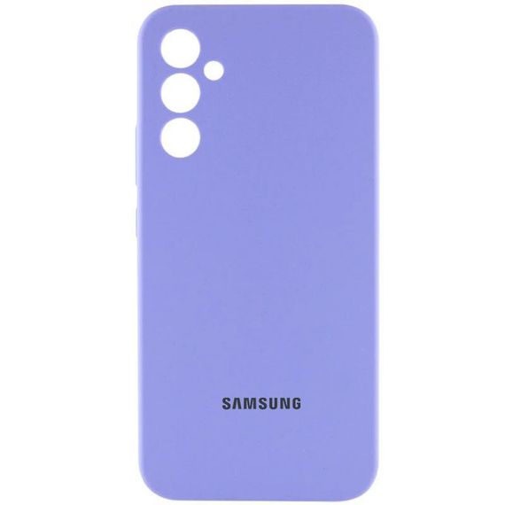 Чохол Silicone Cover Lakshmi Full Camera (AA) with logo для Samsung Galaxy A35 Бузковий / Dasheen