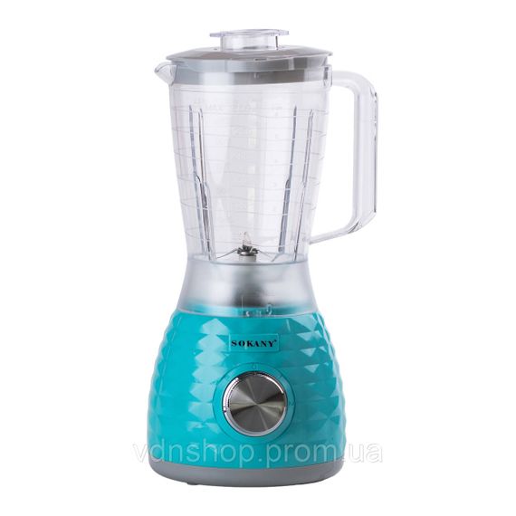Блендер з чашею об'ємом Sokany SK-03030 1,5 л і кавомолкою 500 Вт 2-швидкісний | Зображення 1