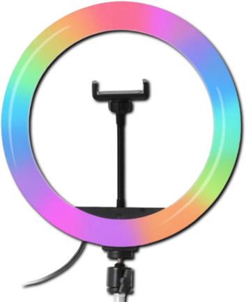 Кольцева LED лампа RGB з управлінням на проводі і пультом XPRO MJ38 38 см (MJ38_762) | Зображення 6