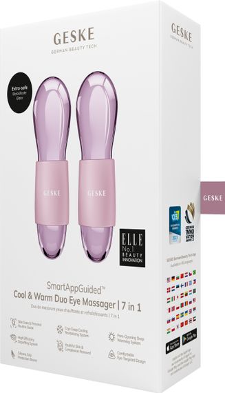 Подвійний масажер для очей GESKE Cool&Warm Duo Eye Massager 7в1 pink | Зображення 7