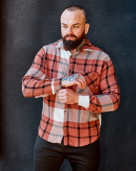 Теплая Рубашка Мадрид оранжевый S