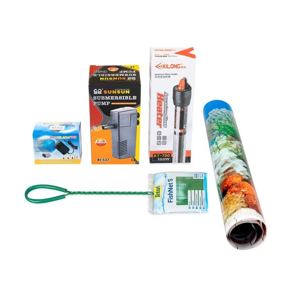 Акваріумний набір Природа Скалярія Led овальний 60x30x40 см 62 л | Зображення 1