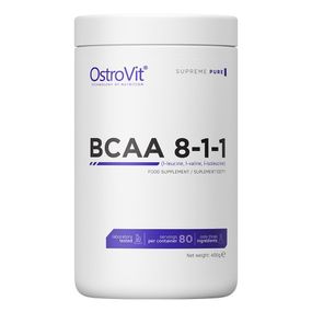 Амінокислота BCAA для спорту OstroVit BCAA 8-1-1 400 g /40 servings/ Pure