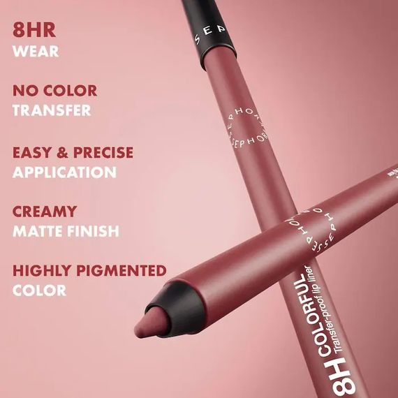 Олівець для губ Sephora Colorful 8H Transfer-proof lip liner - 02 Soft Suede (1.2 g) | Зображення 3
